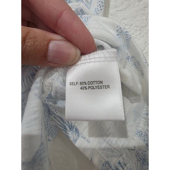 NWT Jane + Delancey Animal Palm Print Button Top Women’s XL Resort Casual Trend - Picture 6 of 8